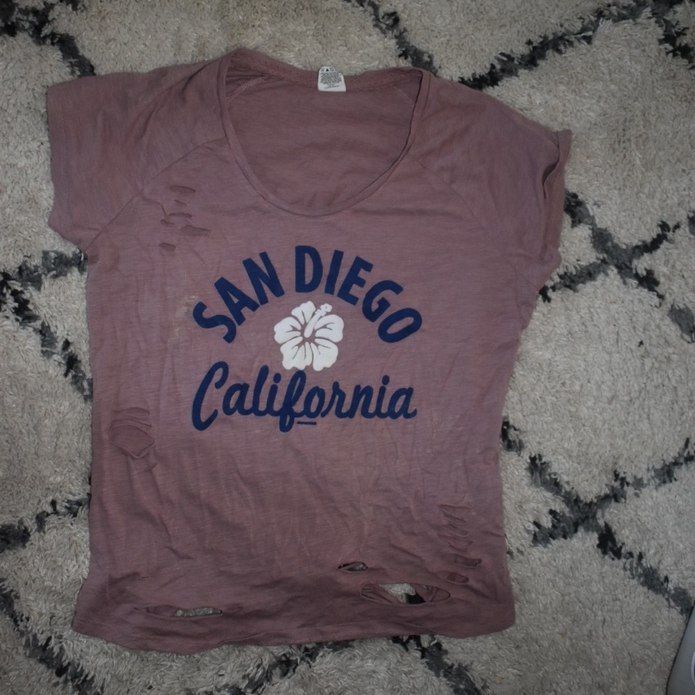 Mauve oversized San Diego shirt